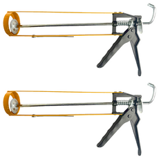 金字塔 矽利康槍 桿型 P027 黃黑色 320g, 2支