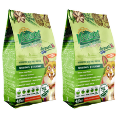 VegePet 維吉 機能性狗食 HVP + 褐藻 + 葡聚醣 成犬/老犬素食狗飼料, 4.5kg, 2個, 蔬菜
