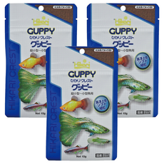 Hikari 高夠力 孔雀魚飼料 浮緩沉性, 10g, 3包