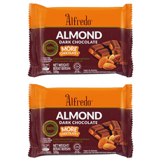 Alfredo 白儷人杏仁夾心醇黑巧克力, 100g, 2個
