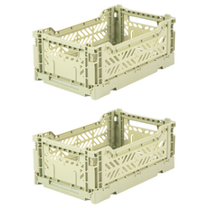 Ay kasa 土耳其折疊收納箱 180g, 哈密瓜綠, 2個