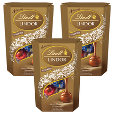 Lindt 瑞士蓮 Lindor 夾餡綜合巧克力, 200g, 3個