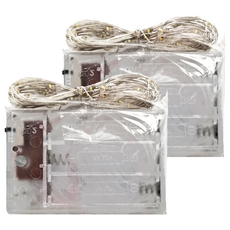 造型燈串 螢火蟲燈串 電池款, 暖白, 2個