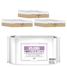 KOjIMA 犬貓用 果物清香 寵物濕巾 80張, 72包, 1入