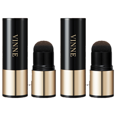 VINNE 完美遮瑕髮際線氣墊棒 5.1g, 2個, 深棕色