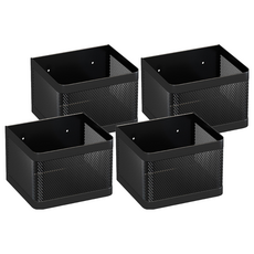 磁吸收納盒 小號, 4個, 黑色