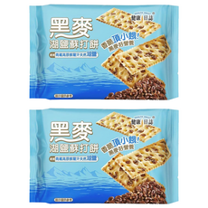 HEALTH DAILY 健康日誌 黑麥湖鹽蘇打餅, 276g, 2袋