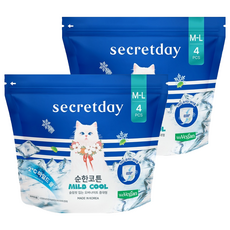 secretday 純棉溫和涼感安睡褲, M-L, 4片, 2包