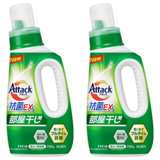 Attack 一匙靈 強效洗衣精 室內晾曬除臭, 720g, 2個