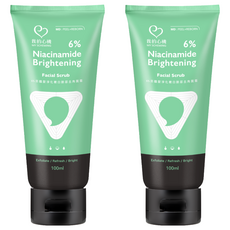 MY SCHEMING 我的心機 6%菸醯胺淨化嫩白臉部去角質 Niacinamide Brightening Facial Scrub, 2件, 100ml