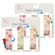 OhBabyLying 奶嘴鏈3件組, 草莓鳳梨, 2組