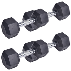 AD-ROCKET 六角包膠重訓健身啞鈴, 5kg, 4個