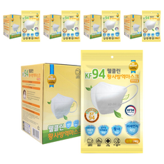 Welclean KF94 黃沙防疫口罩, 50片, 5盒, 白色