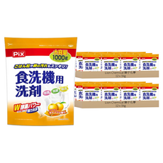 Lion Chemical 獅子化學 Pix W酵素 洗碗機用洗劑 柑橘香, 1kg, 24包