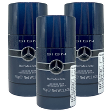 Mercedes-Benz 賓士 星芒男性淡香精體香膏, 3個, 75g
