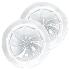 hippo kitchen 10吋健康油切盤, 2個, 白色