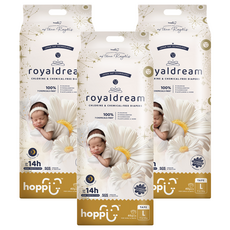 hoppi 皇家系列 嬰兒黏貼型尿布 9~14kg, L, 120片