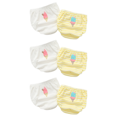 Bebehome 兒童純棉透氣親膚三角內褲2件組, 冰淇淋圖案, 3組