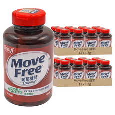 Move Free 益節 葡萄糖胺錠, 150顆, 1.3g, 24罐