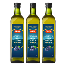 ABRIL 河洛嚴選葡萄籽油, 3個, 1L