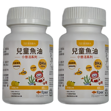 悠活原力 小悠活系列 兒童魚油咀嚼軟膠囊, 940mg, 45顆, 2罐