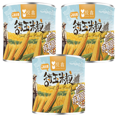 Lovee Warm 悅鑫 甜玉米粒罐頭, 340g, 3個