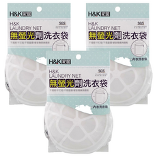 H&K家居無螢光劑內衣洗衣袋, ABC-6, 3個