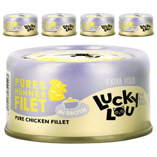 Lucky Lou 鮮肉燉罐, 70g, 5個, 嫩雞