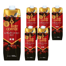 無糖咖啡飲, 1L, 6瓶, 6瓶