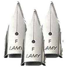 LAMY 鋼筆筆尖 銀色, 3個, F