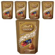 Lindt 瑞士蓮 Lindor 夾餡綜合巧克力, 200g, 5個