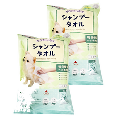 小型犬用乾洗澡濕巾28抽, 2入, 28片
