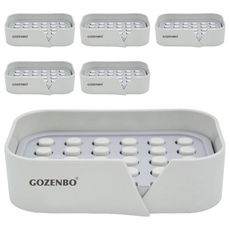 純粹無痕壁掛皂架, 單一顏色, 6個