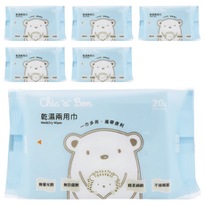 奇哥 Chic a Bon 乾濕兩用巾, 20張, 6包