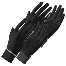 冰絲涼感透氣防曬手套, 黑色