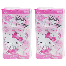 maRUTOmi 丸富製紙 捲筒衛生紙 粉Kitty, 25m, 2個, 12捲