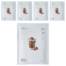 BODY GOALS 多效豌豆蛋白飲 醇黑可可, 31g, 5個