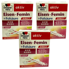 Doppel herz 德之寶 美妍鐵晶球顆粒粉包, 3個, 22g