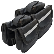 DIBOTE 迪伯特 自行車上管馬鞍包 W3150-4, 黑色, 2個