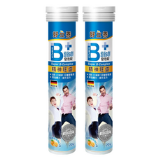 heilusan 好立善 超級B群發泡錠 柑橘葡萄柚口味, 20顆, 2罐