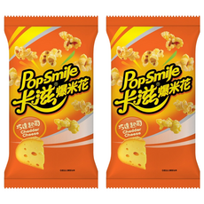 Pop-Smile 卡滋 爆米花 巧達起司, 100g, 2個