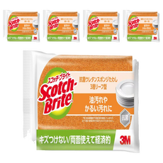 3M Scotch-Brite 3層海綿菜瓜布 防刮, 5個, 1個裝, 橘色