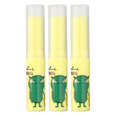 Hallmark 水潤潤兒童保濕潤唇膏, 香蕉牛奶, 3g, 3支