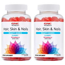GNC 健安喜 優護軟糖 草莓口味, 120顆, 380g, 2罐
