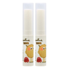 Hallmark 水潤潤兒童保濕潤唇膏, 牛奶香, 3g, 2支