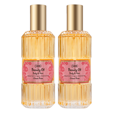 SABON 國際航空版 保濕光萃油 以色列綠玫瑰, 2個, 100ml