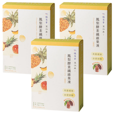 ZERITO 植芮堂 望江南 鳳梨酵素纖維果凍, 20g, 15包, 3盒