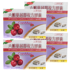 LIU PERNG 六鵬 蔓越莓複方膠囊, 4個, 30顆