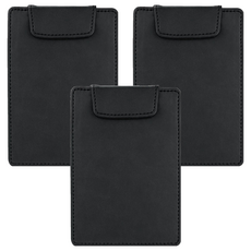 ABEL 力大牌 皮質簽帳夾 66253 130 x 90 x 4mm, 黑色, 3個