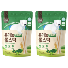 Earthrowoon 韓國小森活 糙米米捲, 30g, 2個, 花椰菜